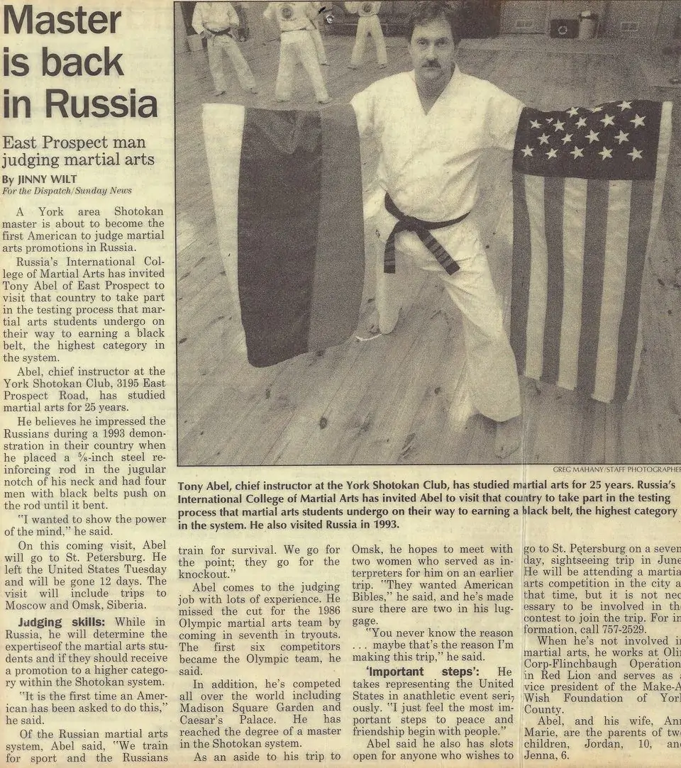 An article in the news which titled master is back on russia